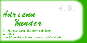 adrienn wunder business card